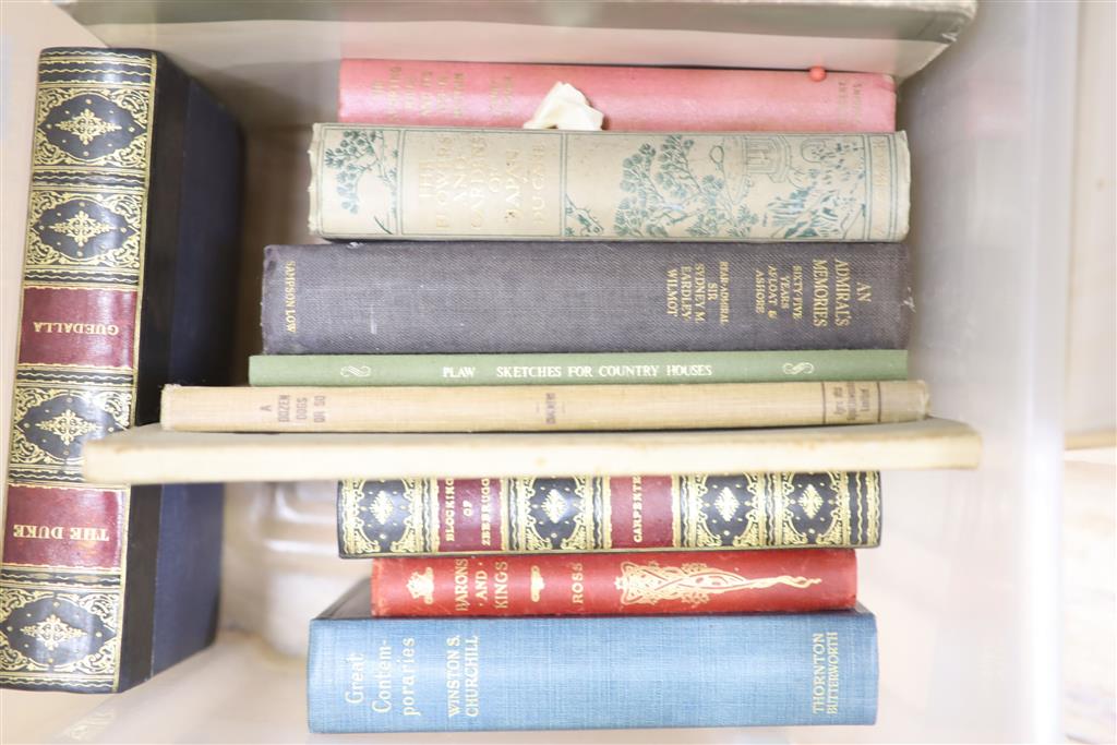 A quantity of books to include Barons and Kings, and Admirals Memories, The Flowers in the Gardens of Japan, Flower Paintings of